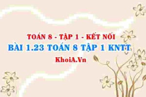 Bài 1.23 SGK Toán 8 tập 1 Kết nối tri thức